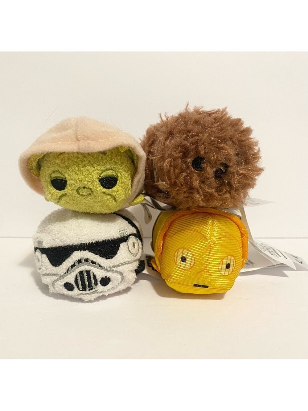 Disney Tsum Tsum Plush Star Wars Lot of 4 Mini Stuffed Animal Toy Toys 3”